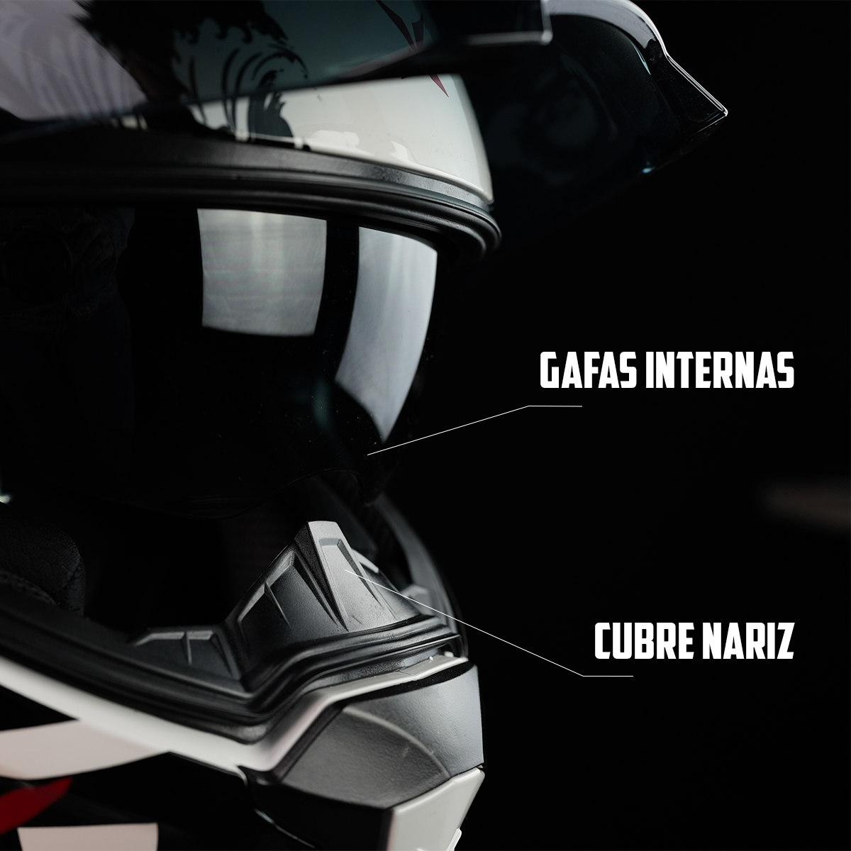 CASCO EXPLORER ZAYGO BLANCO Cascos X-KOV + de motociclista
