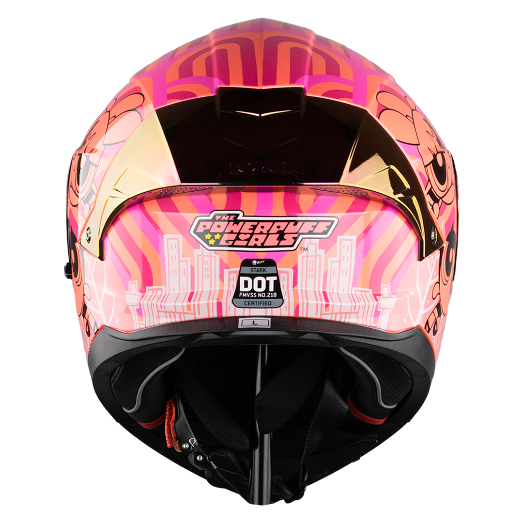 CASCO STARK CHICAS SUPERPODEROSAS ROCK GIRL ROSA Cascos KOV + de motociclista