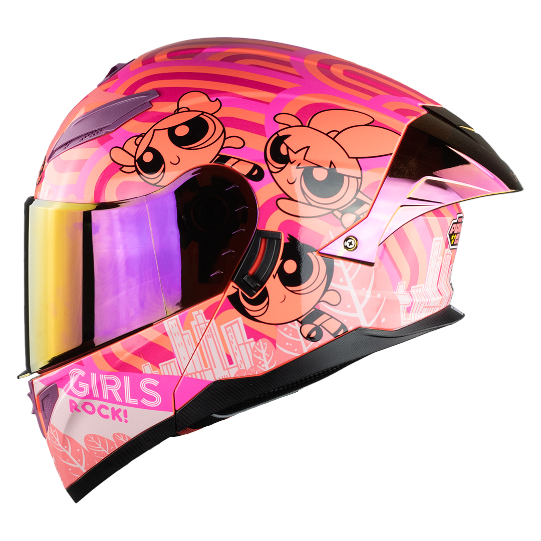 CASCO STARK CHICAS SUPERPODEROSAS ROCK GIRL ROSA Cascos KOV + de motociclista