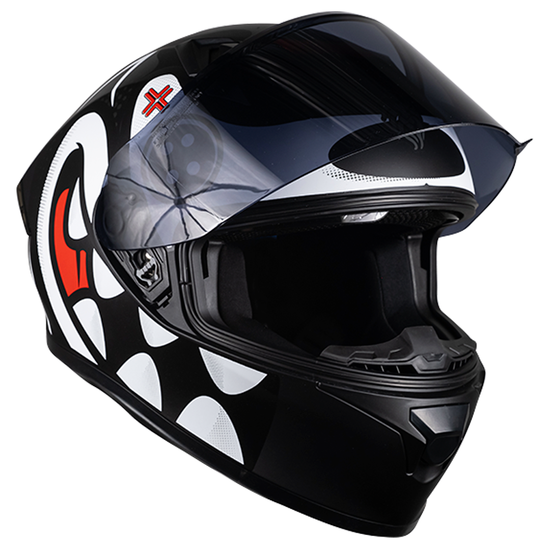 CASCO PIXEL CRAZY BLANCO Cascos KOV + de motociclista