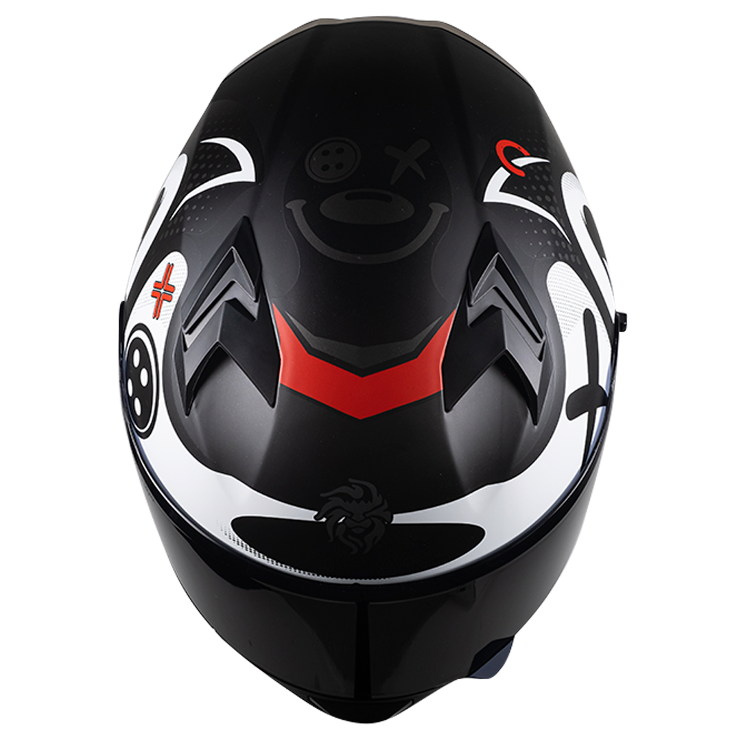 CASCO PIXEL CRAZY BLANCO Cascos KOV + de motociclista