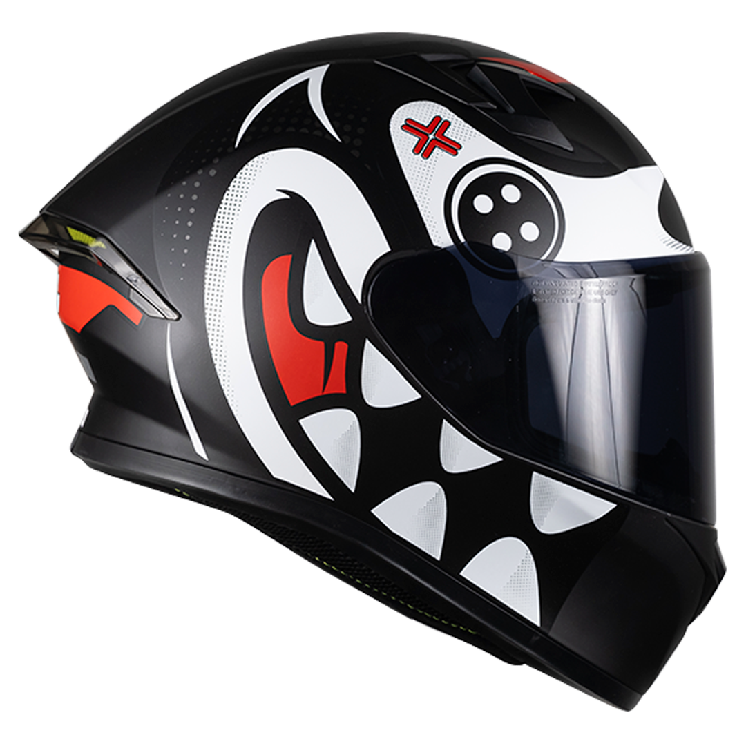 CASCO PIXEL CRAZY BLANCO Cascos KOV + de motociclista