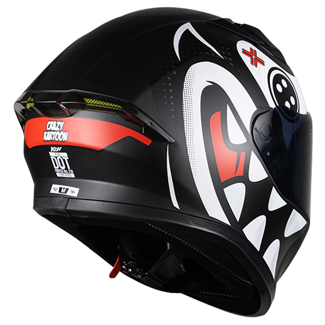 CASCO PIXEL CRAZY BLANCO Cascos KOV + de motociclista