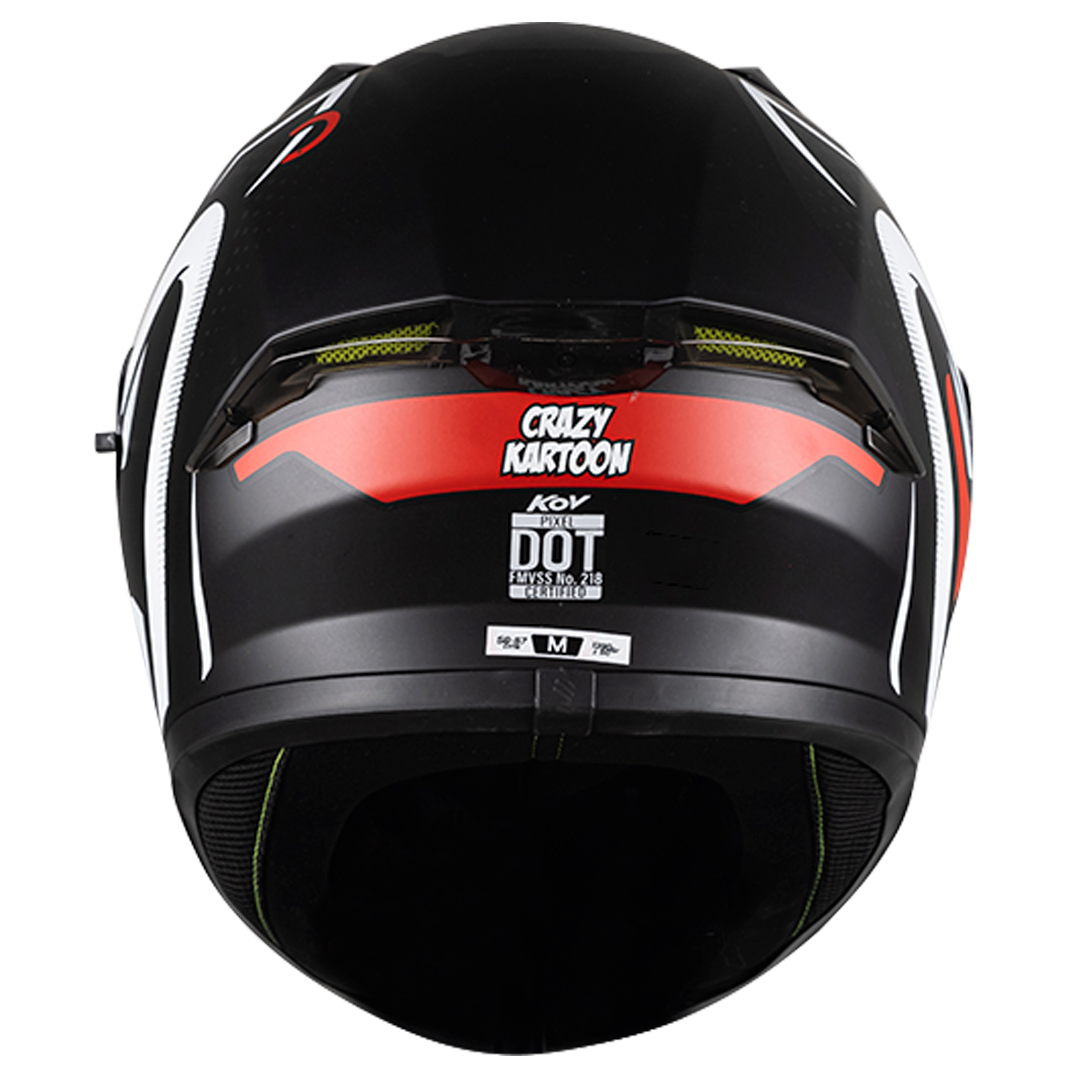 CASCO PIXEL CRAZY BLANCO Cascos KOV + de motociclista