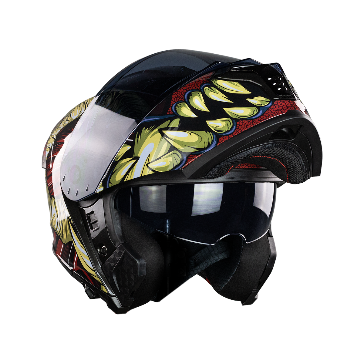 CASCO THUNDER INFERNO CON LUZ LED