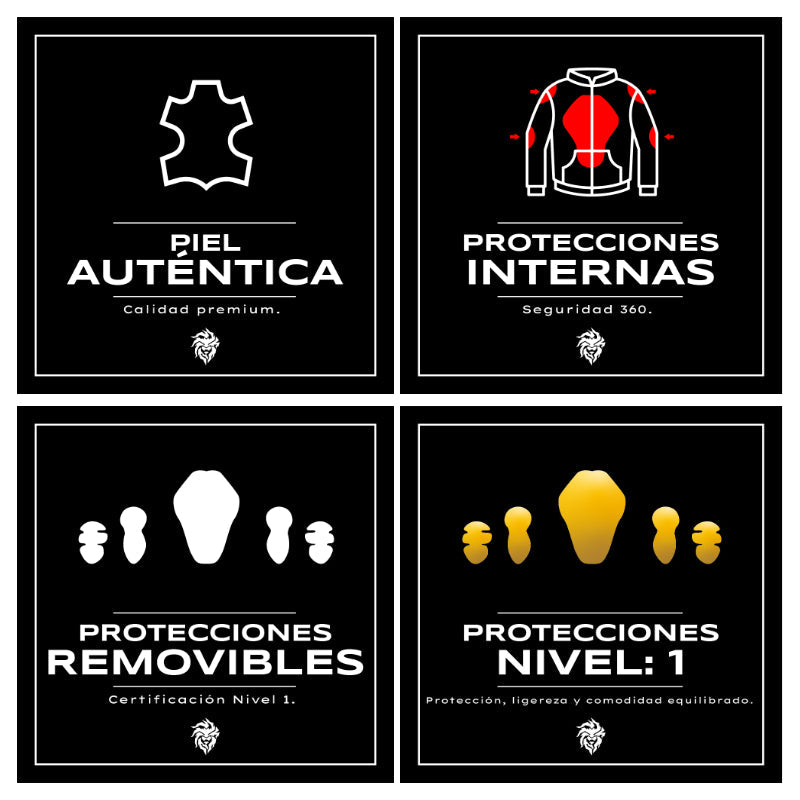 CHAMARRA DE PISTA INVICTUS Vestimenta KOV + de motociclista