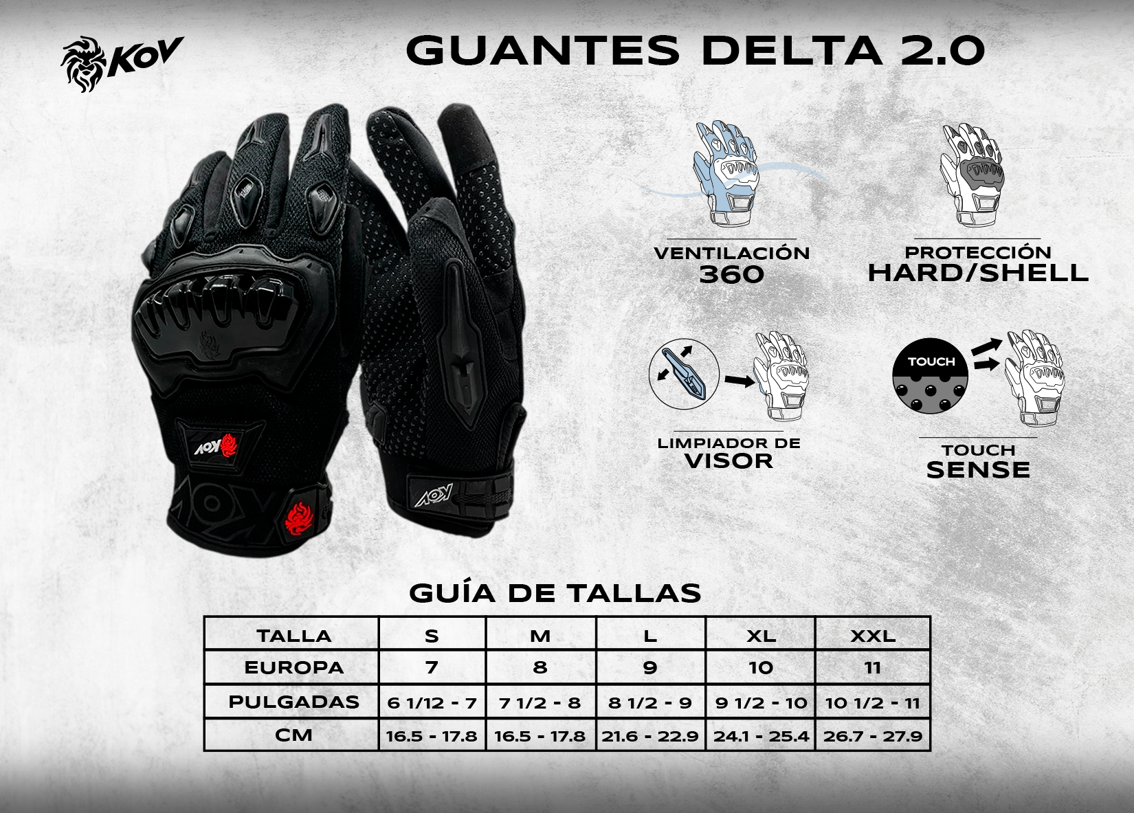 GUANTE DC DELTA WONDER WOMAN Guantes DC + de motociclista