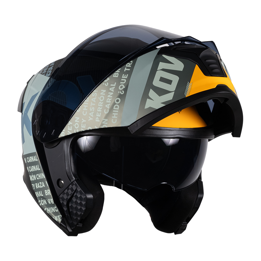 CASCO THUNDER FLOW VERDE-GRIS Cascos KOV + de motociclista