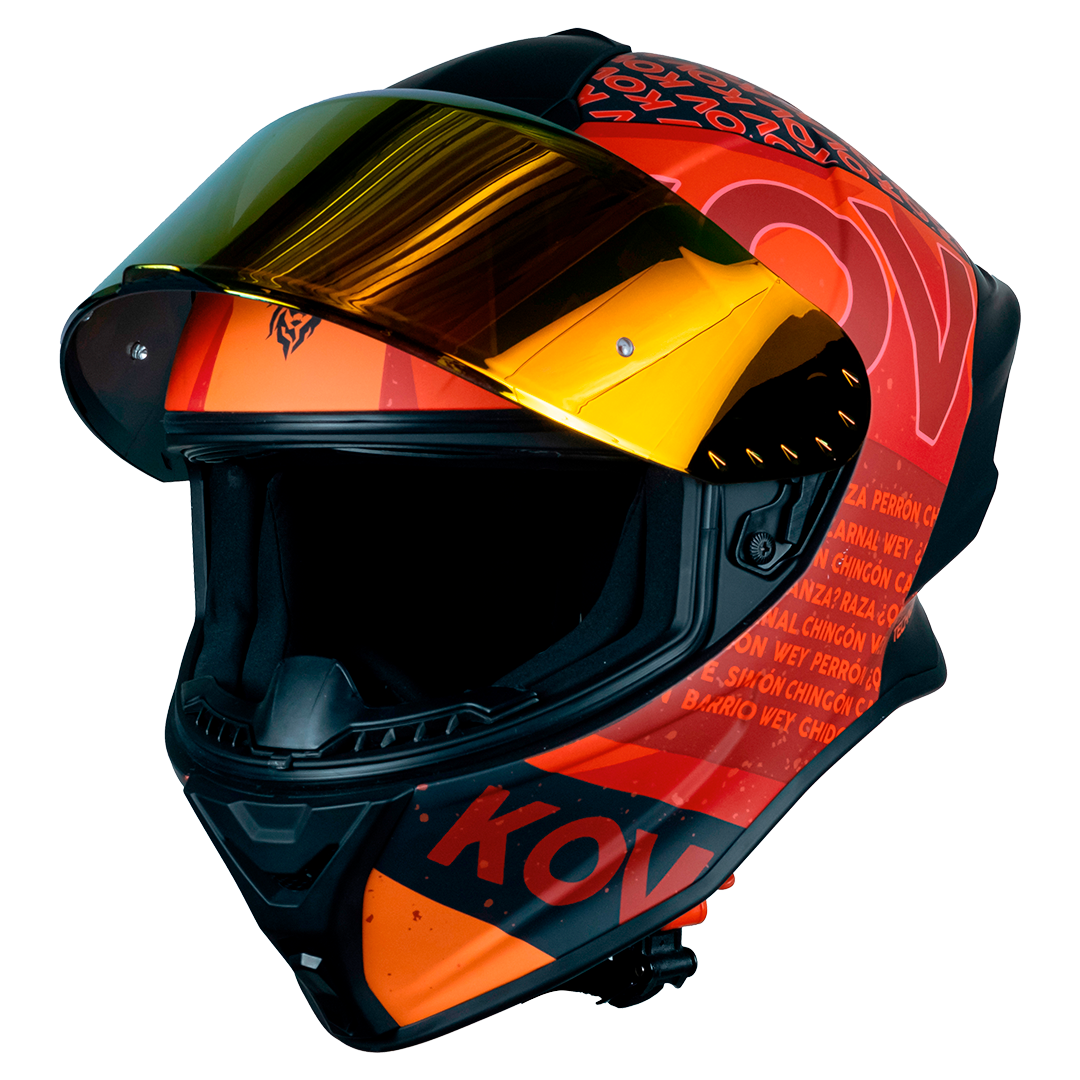 CASCO BUSTER FLOW ROJO Cascos KOV + de motociclista
