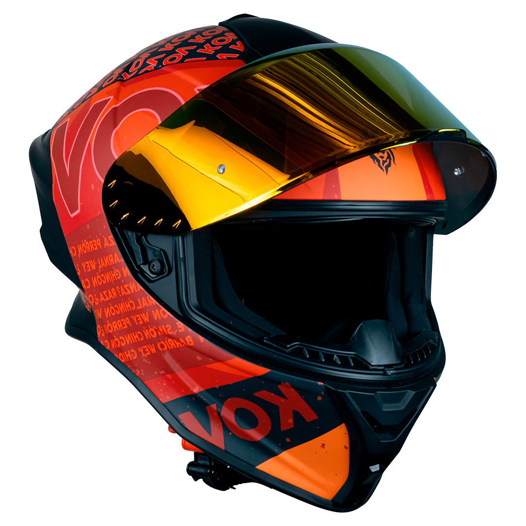 CASCO BUSTER FLOW ROJO Cascos KOV + de motociclista