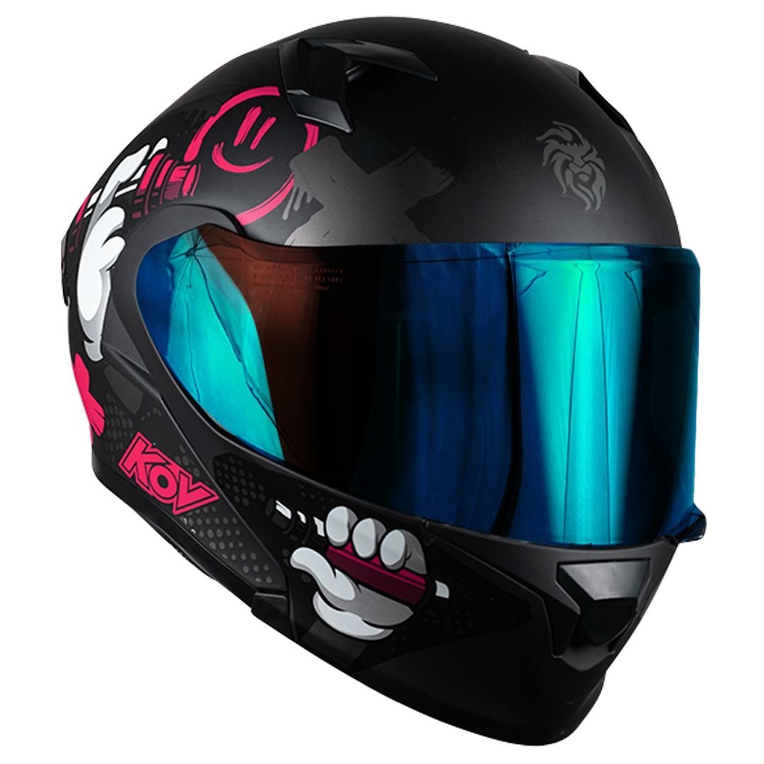 CASCO FURIA TAGGER ROJO Cascos KOV + de motociclista