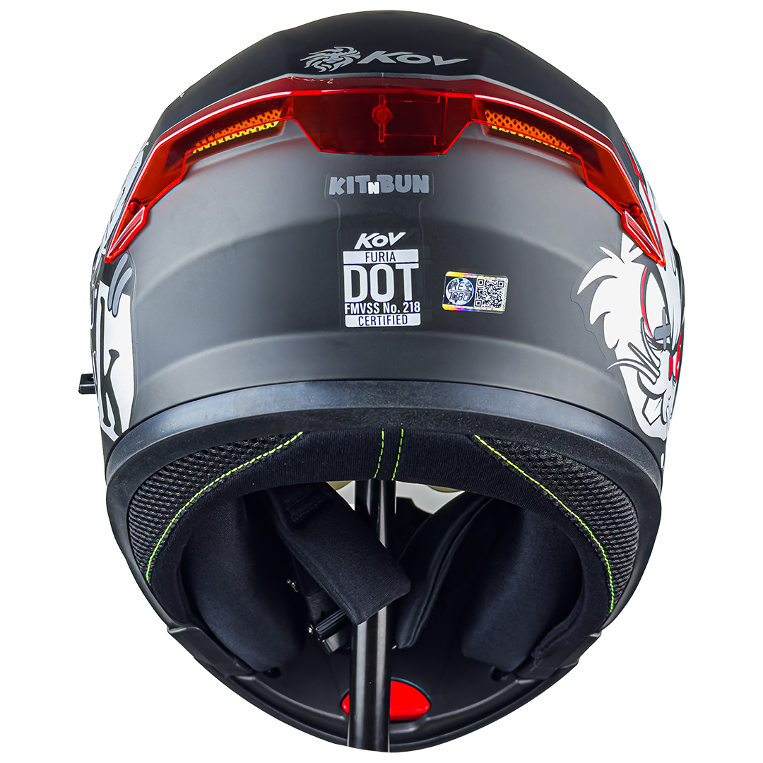 CASCO FURIA KIT N BUN ROJO Cascos KOV + de motociclista