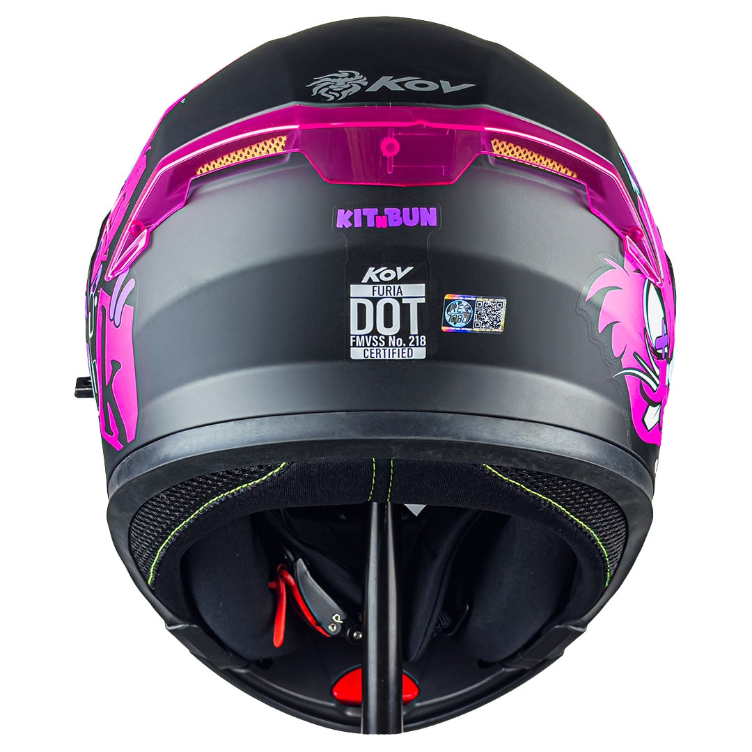 CASCO FURIA KIT N BUN ROSA Cascos KOV + de motociclista