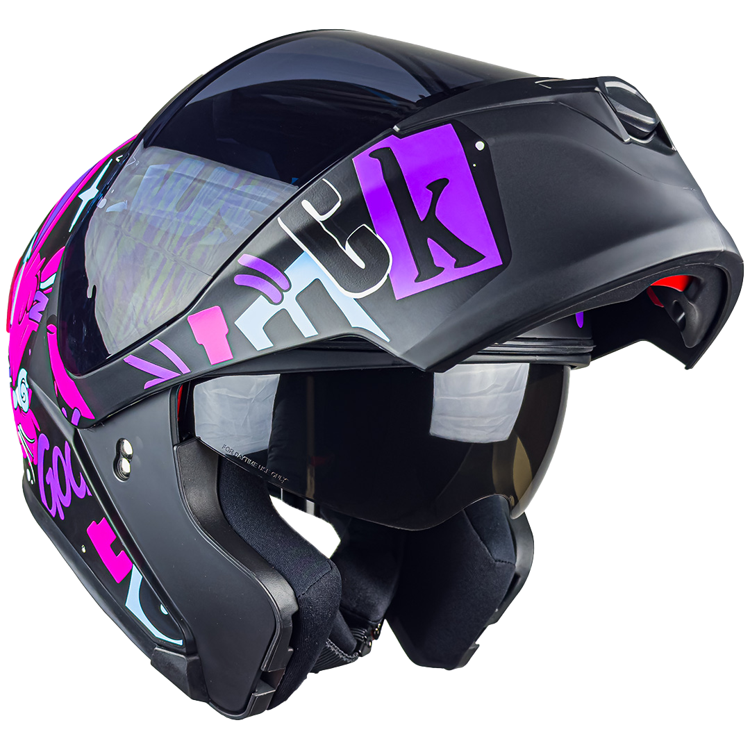CASCO FURIA KIT N BUN ROSA Cascos KOV + de motociclista