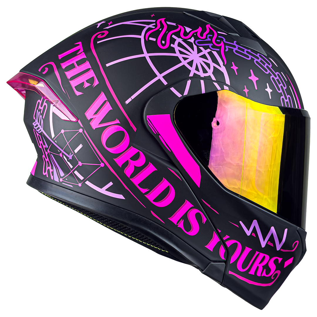 CASCO FURIA NAS ROSA Cascos KOV + de motociclista