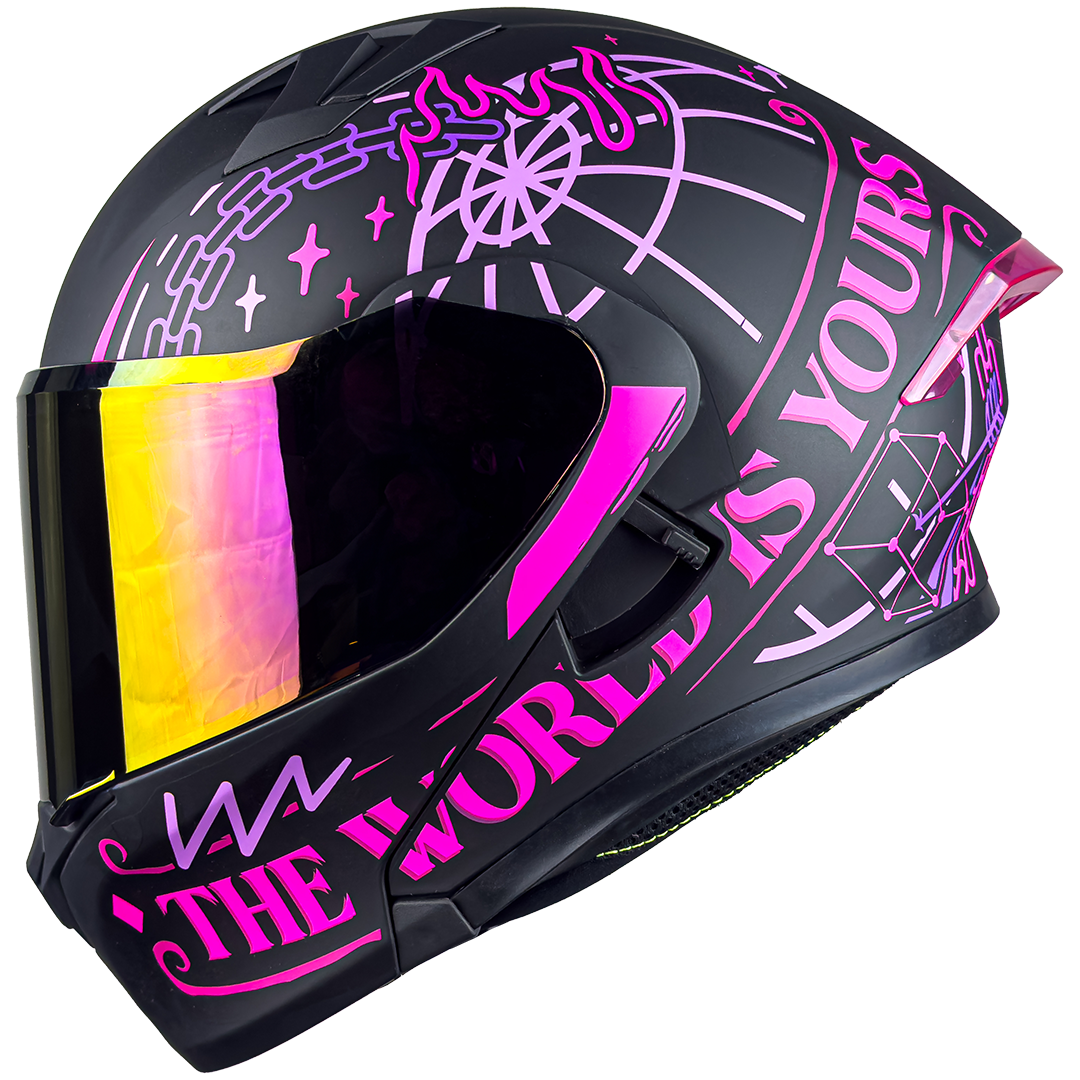 CASCO FURIA NAS ROSA Cascos KOV + de motociclista