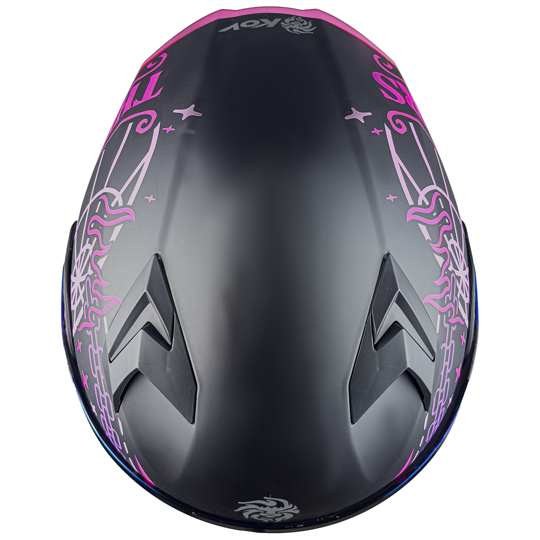 CASCO FURIA NAS ROSA Cascos KOV + de motociclista