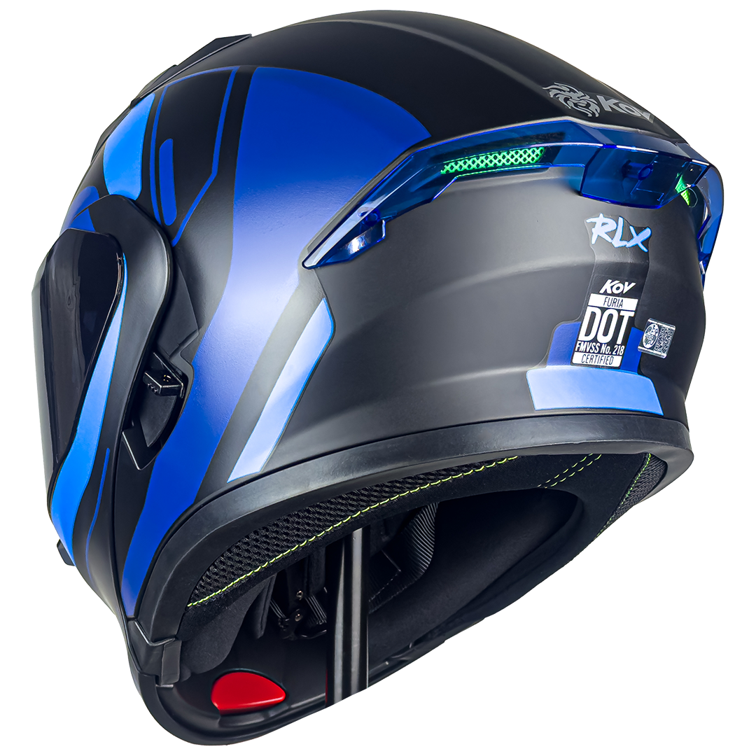 CASCO FURIA RLX AZUL Cascos KOV + de motociclista
