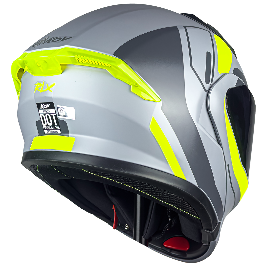 CASCO FURIA RLX AMARILLO Cascos KOV + de motociclista