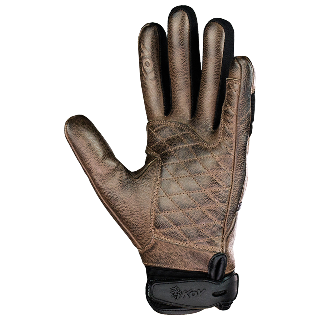 GUANTE KOV PIEL RACER CAFE Guantes KOV + de motociclista