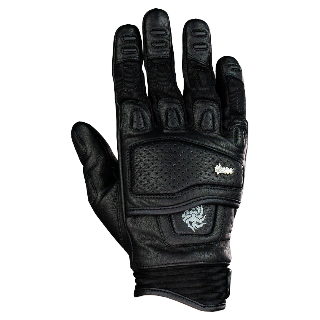 GUANTE KOV PIEL RACER NEGRO Guantes KOV + de motociclista