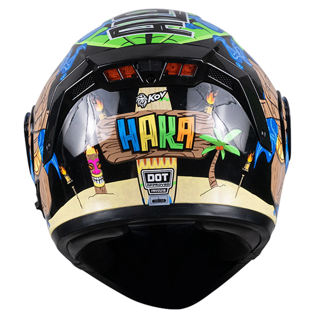 CASCO ESTELAR HAKA CON LUZ LED Cascos KOV + de motociclista