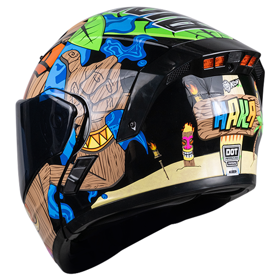 CASCO ESTELAR HAKA (luz led) Cascos KOV + de motociclista
