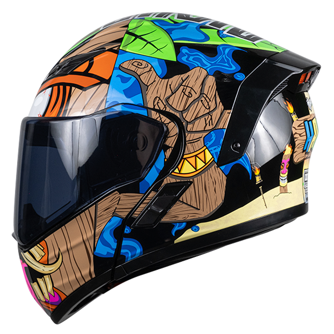CASCO ESTELAR HAKA CON LUZ LED Cascos KOV + de motociclista