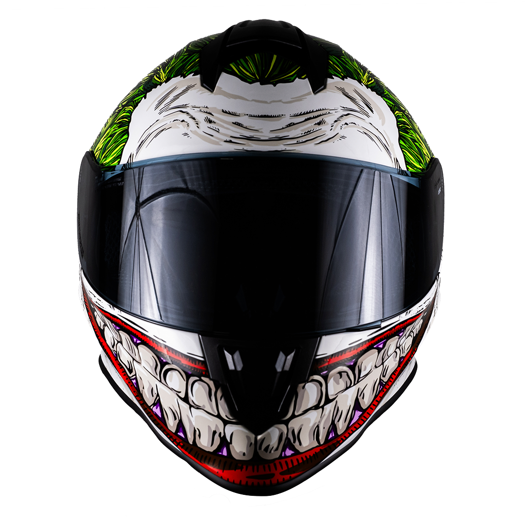 KIT DUO ECE: BATMAN GRIS & JOKER Kit KOV + de motociclista