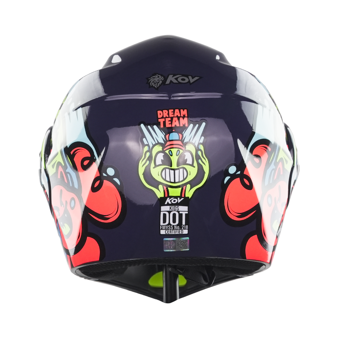 CASCO KIDS DREAM TEAM AZUL Cascos KOV + de motociclista