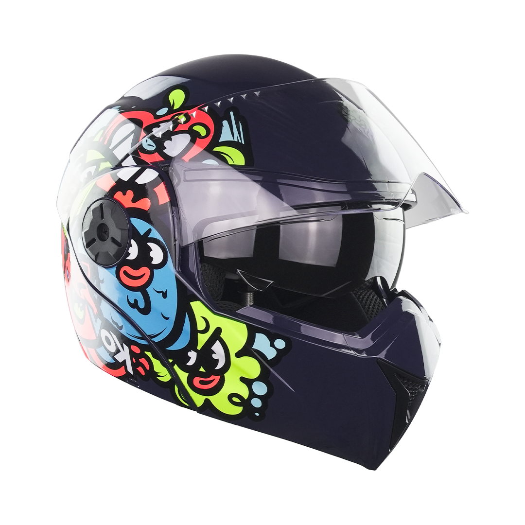 CASCO KIDS DREAM TEAM AZUL Cascos KOV + de motociclista