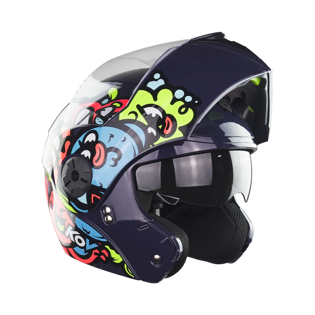 CASCO KIDS DREAM TEAM AZUL Cascos KOV + de motociclista