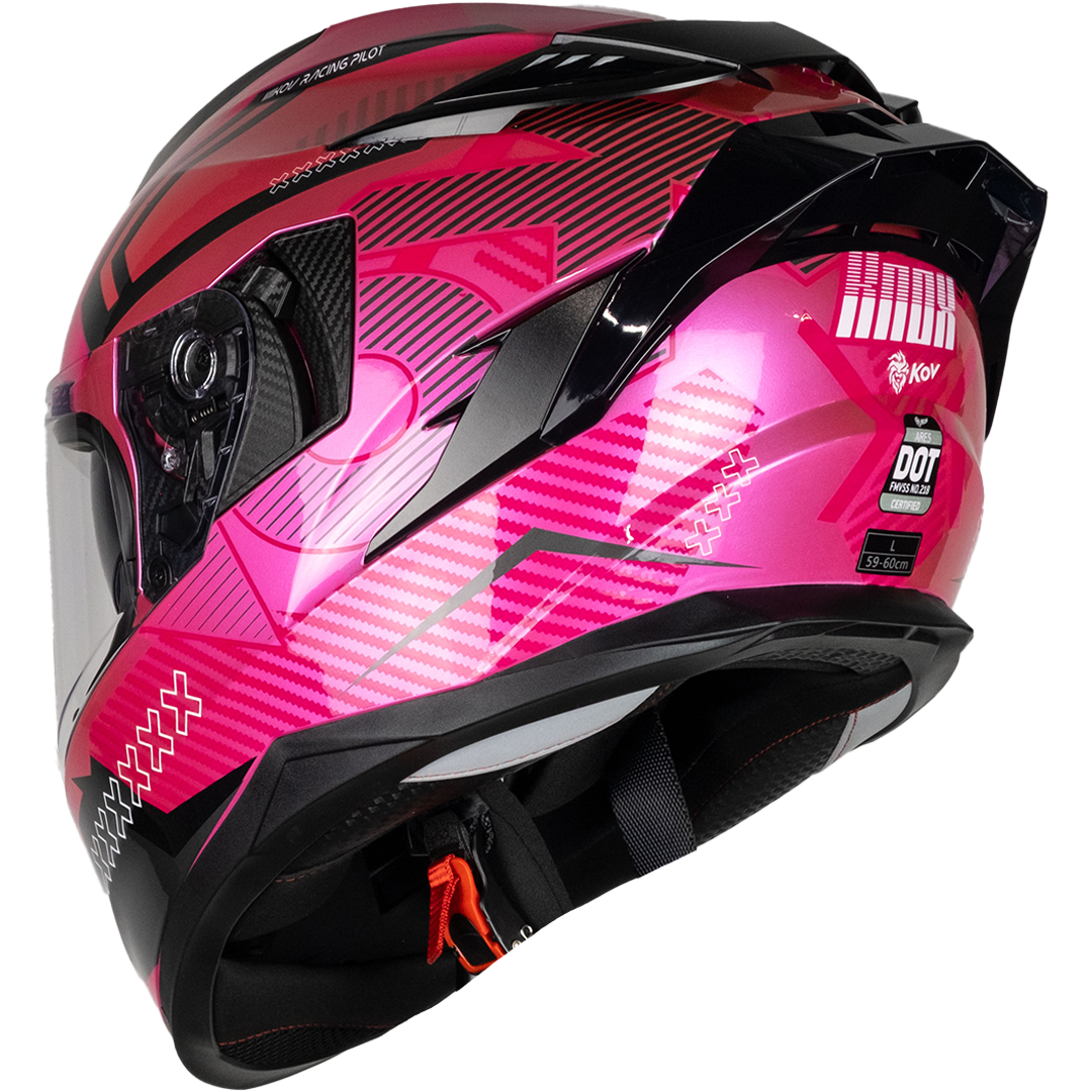 CASCO ARES KNOX ROSA Cascos KOV + de motociclista