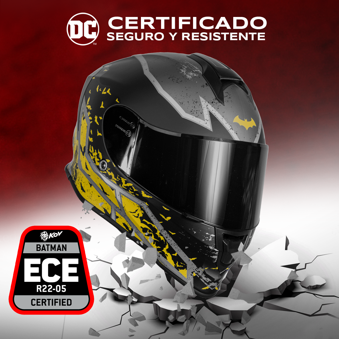 CASCO KROON DC BATMAN GRIS Cascos KOV + de motociclista