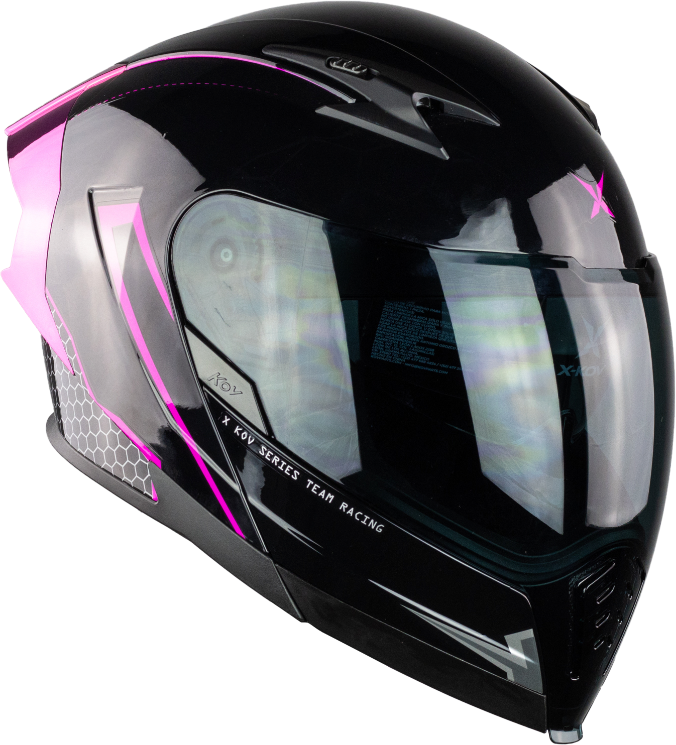 CASCO LATIN X RIVALRY NEGRO FIUSHA Cascos X-KOV + de motociclista