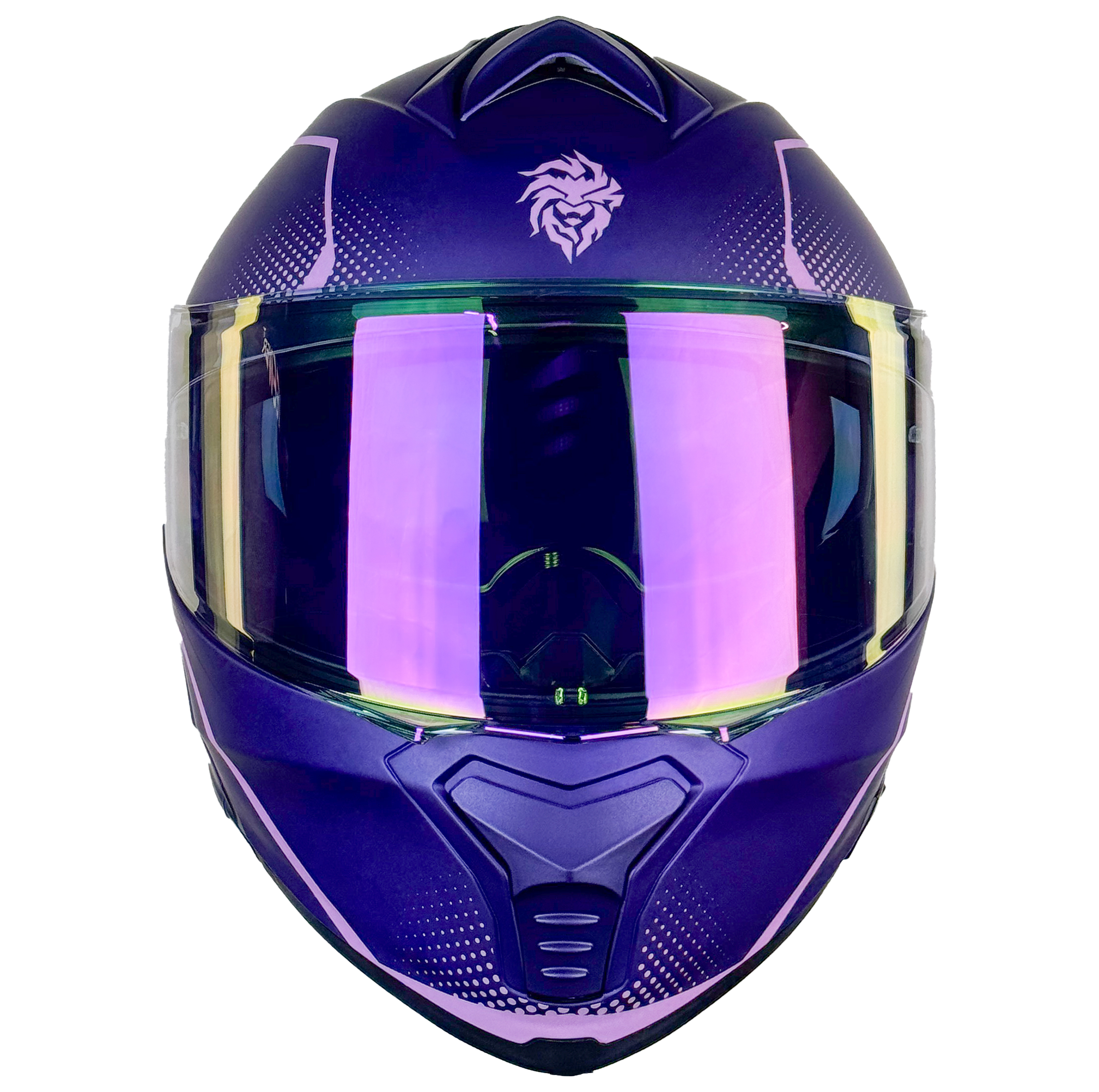 CASCO THUNDER WAVES MORADO CON LUZ LED Cascos KOV + de motociclista
