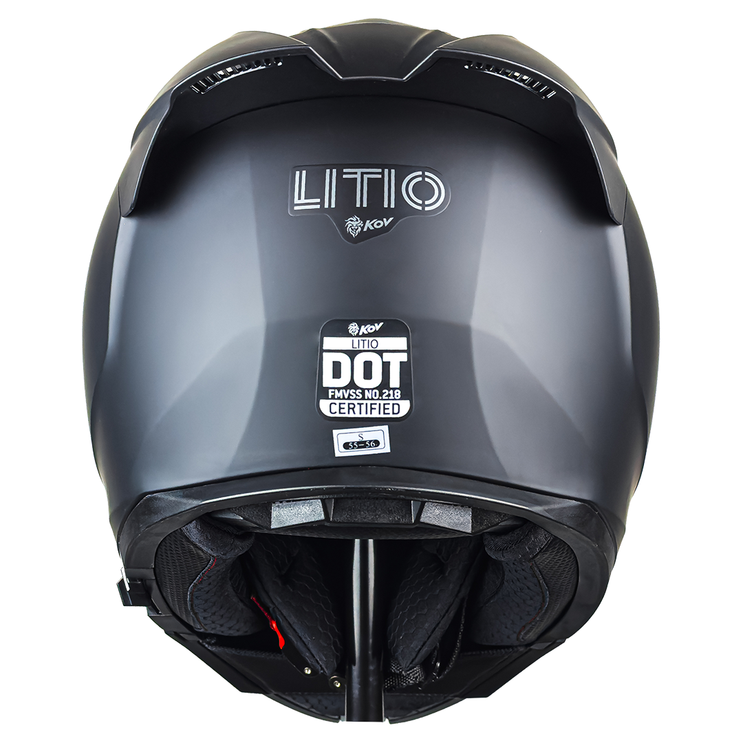 CASCO LITIO SOLIDO NEGRO MATE