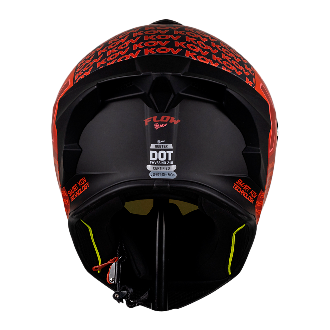 CASCO BUSTER FLOW ROJO Cascos KOV + de motociclista
