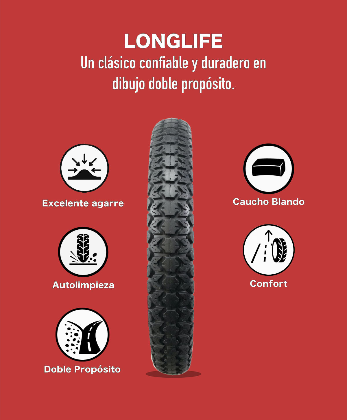 KOV TIRES LONGLIFE REAR Llanta KOV + de motociclista