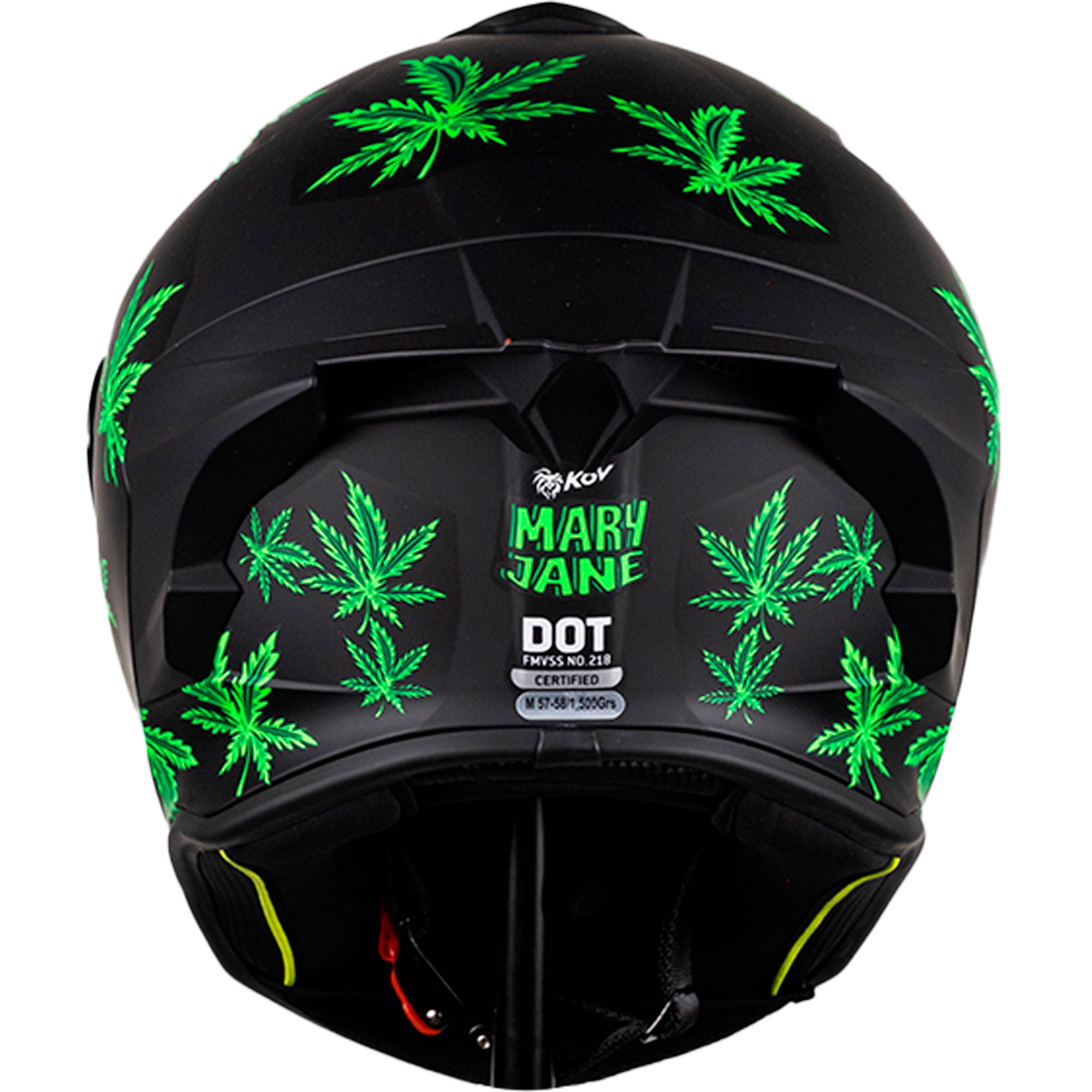 CASCO BUSTER MARY JANE NEGRO MATE FLUORESCENTE Cascos KOV + de motociclista