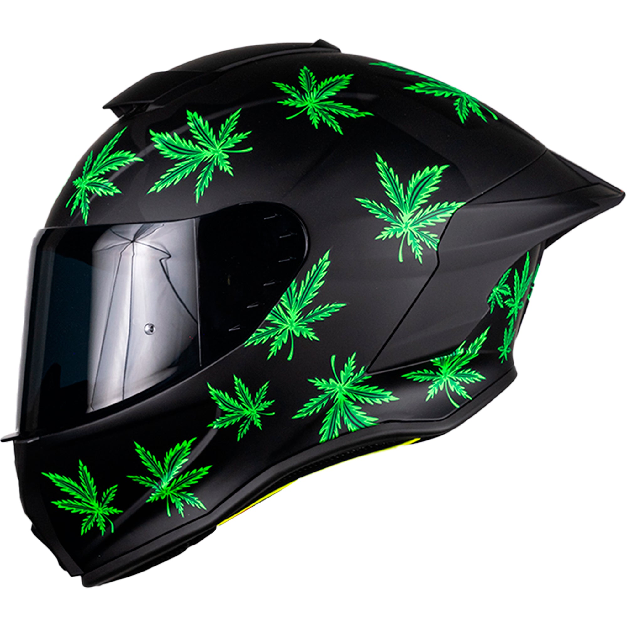 CASCO BUSTER MARY JANE NEGRO MATE FLUORESCENTE Cascos KOV + de motociclista