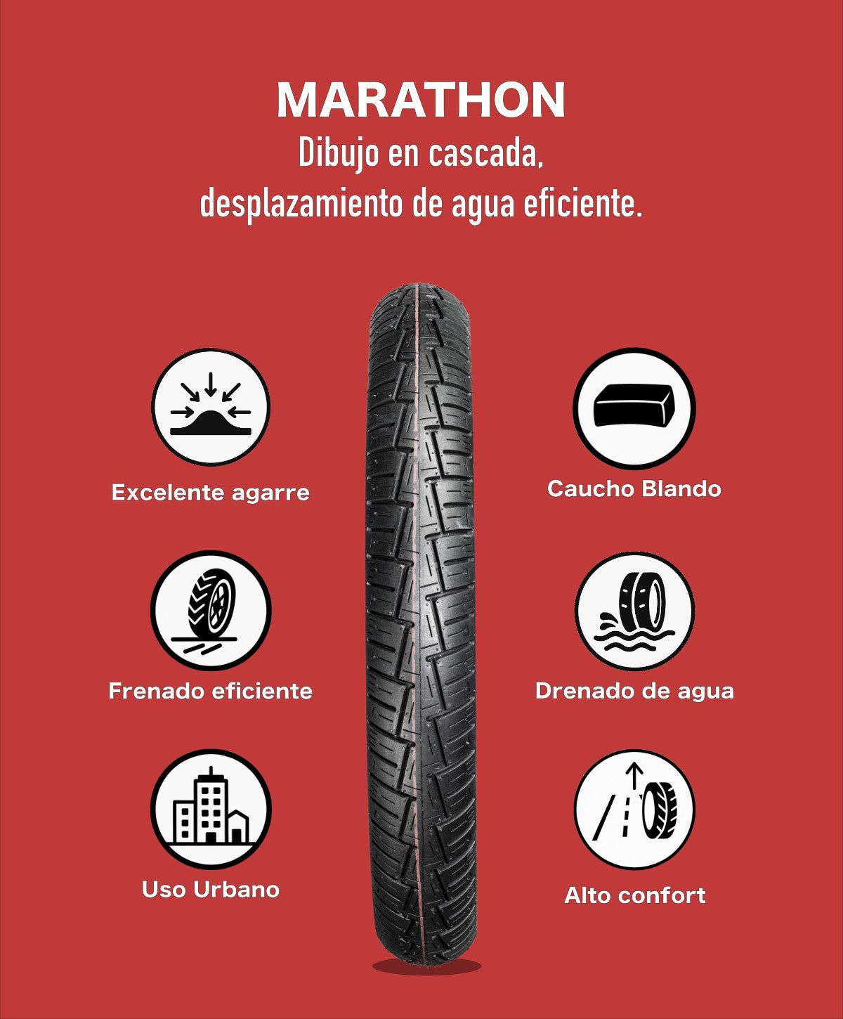 KOV TIRES MARATHON Llanta KOV + de motociclista