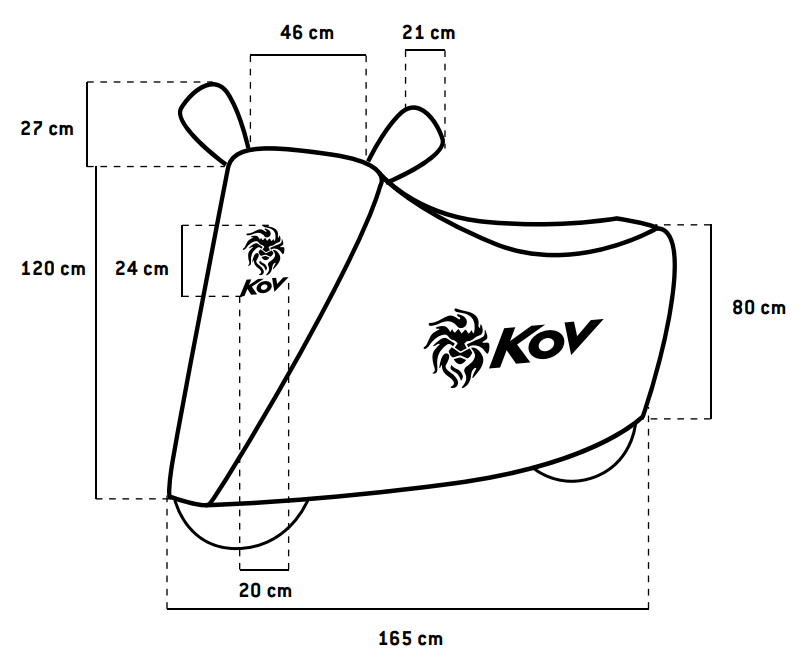FUNDA PARA MOTOCICLETA Accesorios KOV + de motociclista
