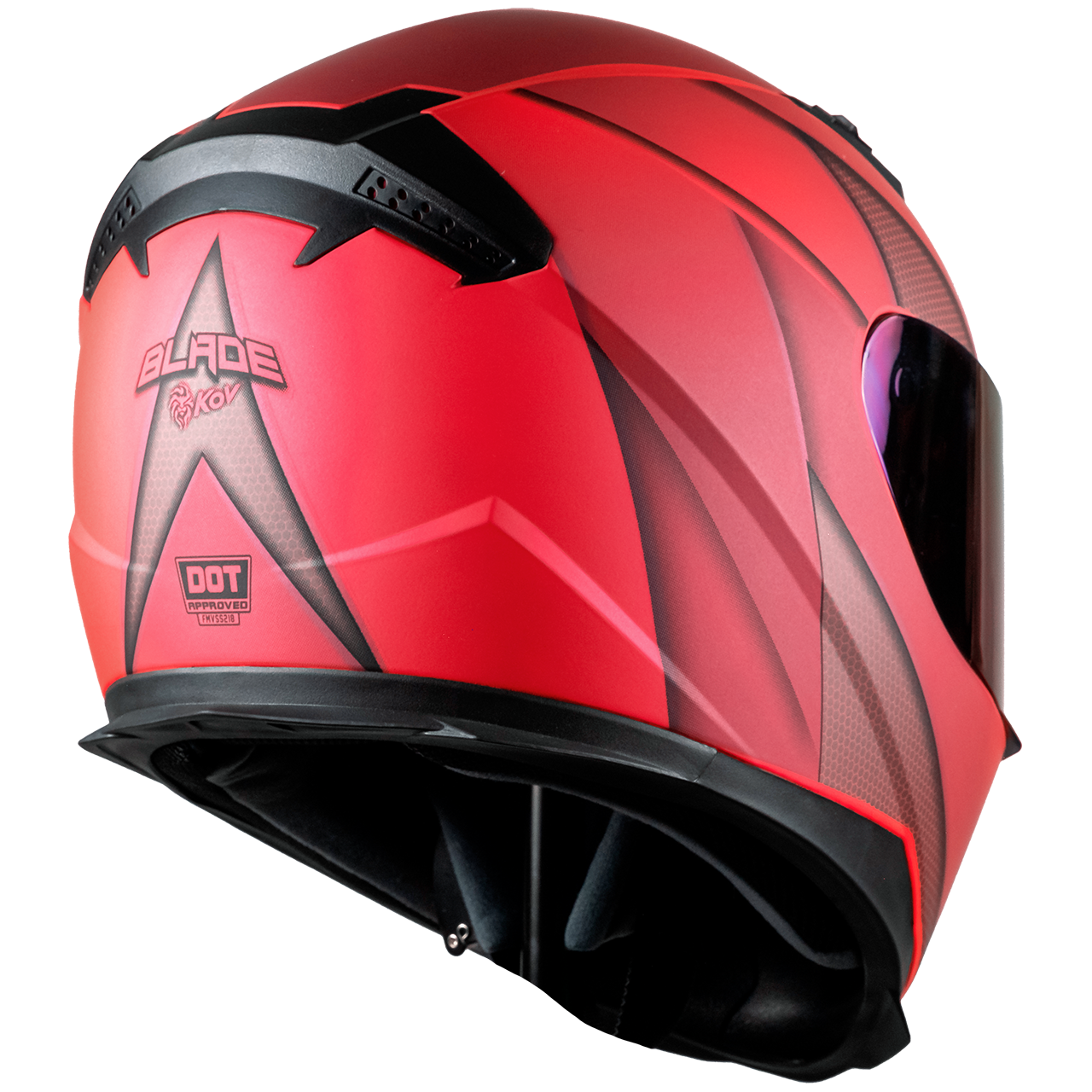CASCO NOVAK BLADE ROJO Cascos KOV + de motociclista