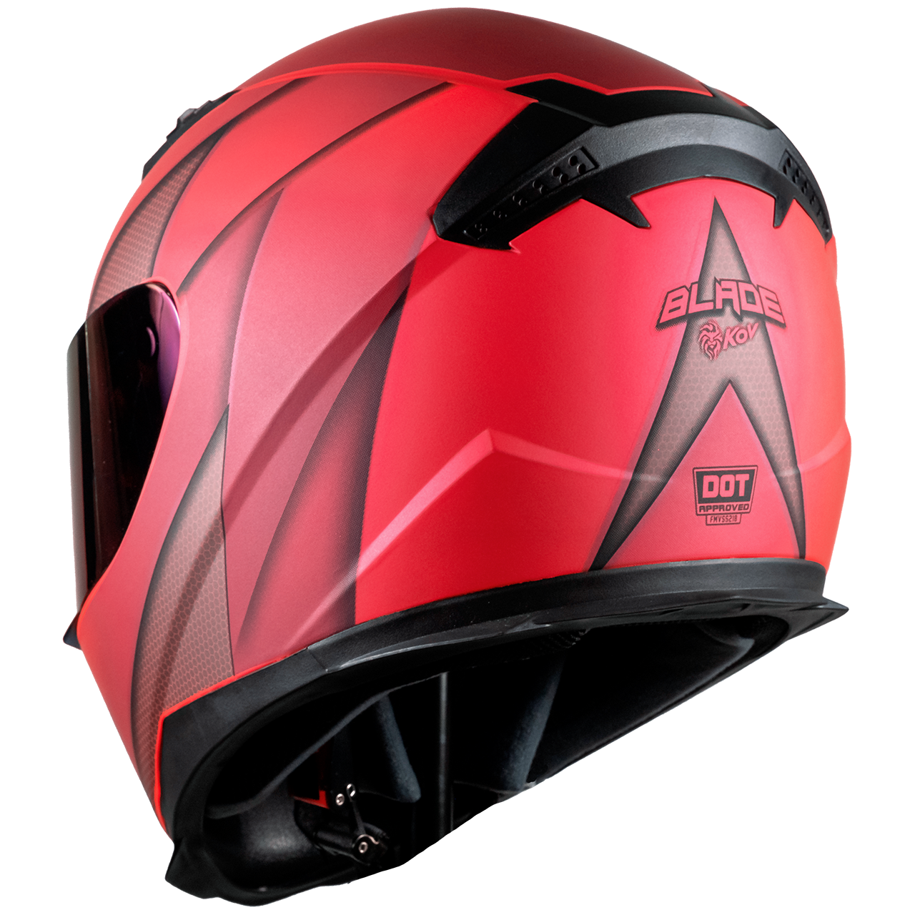 CASCO NOVAK BLADE ROJO Cascos KOV + de motociclista
