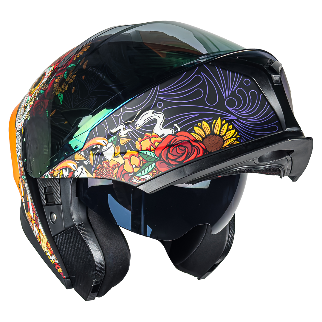 CASCO ORION CATRINA NARANJA Cascos KOV + de motociclista