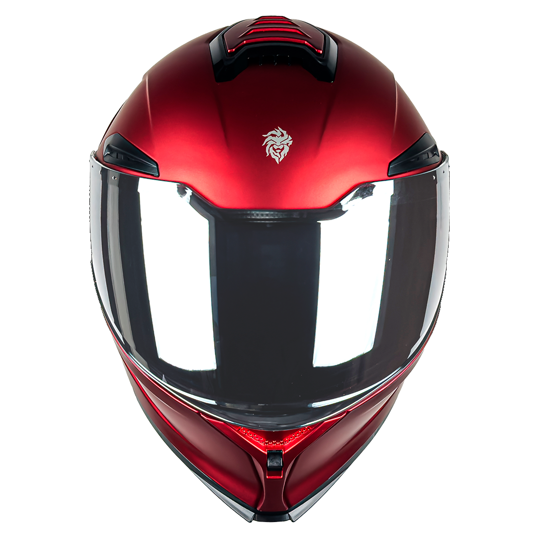 CASCO ORION ROJO CON LUZ LED Cascos KOV + de motociclista