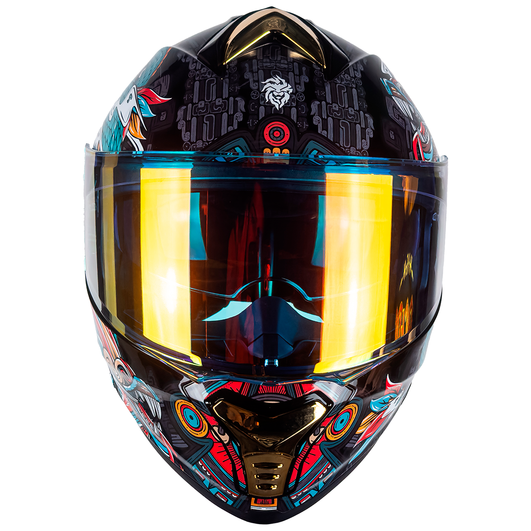 CASCO THUNDER QUETZALCÓATL VERDE Cascos KOV + de motociclista