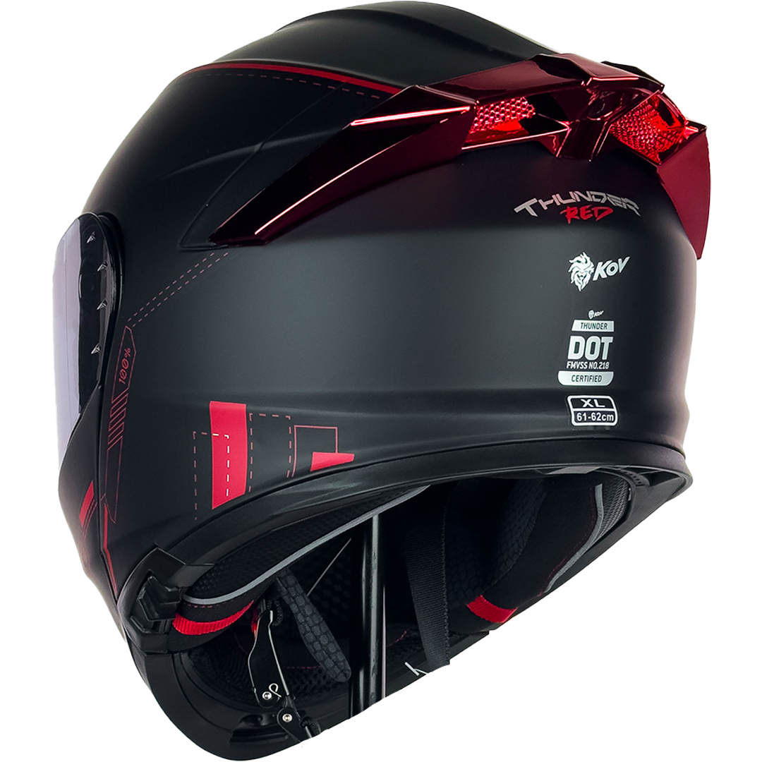 CASCO THUNDER RACING RED Cascos KOV + de motociclista