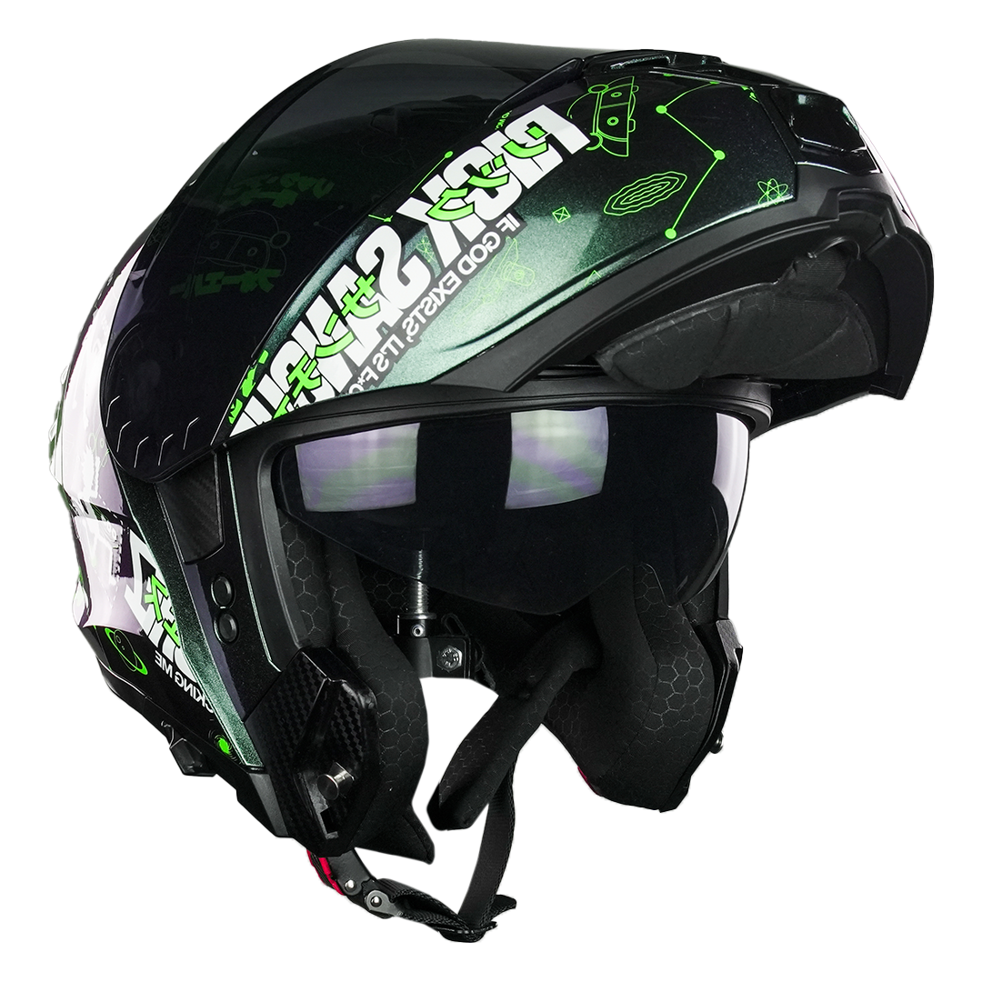 CASCO SNOW RICK SANCHEZ FLUORESCENTE Cascos KOV + de motociclista